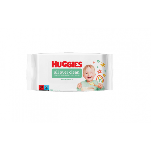 Servetele umede All Over Clean Huggies 56 bucati