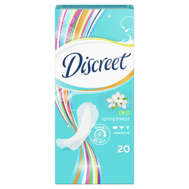 Absorbante Zilnice Discreet Deo Spring Breeze 20 bucati