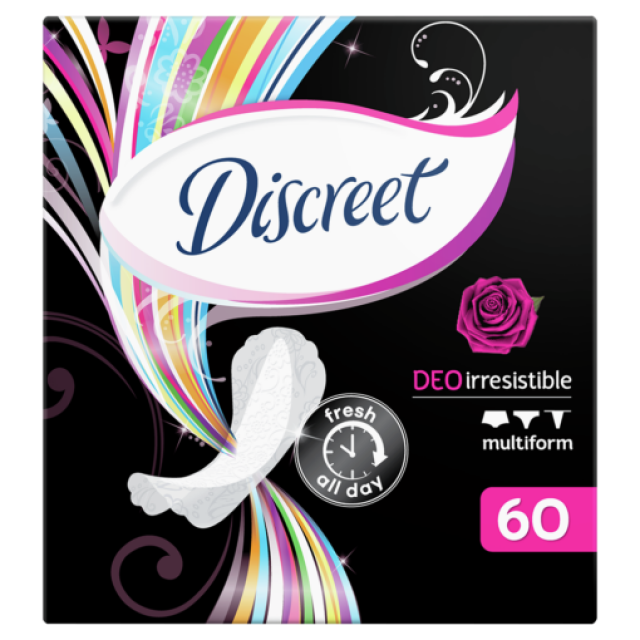 Absorbante Zilnice Discreet Deo Irresistible 60 bucati