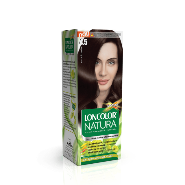 Vopsea Par Loncolor Natura 4.5 Castaniu Mahon