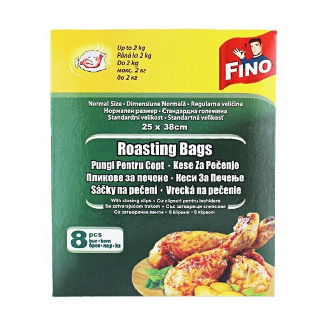 Pungi Fino pentru Copt 2kg 25x38cm 8 Bucati