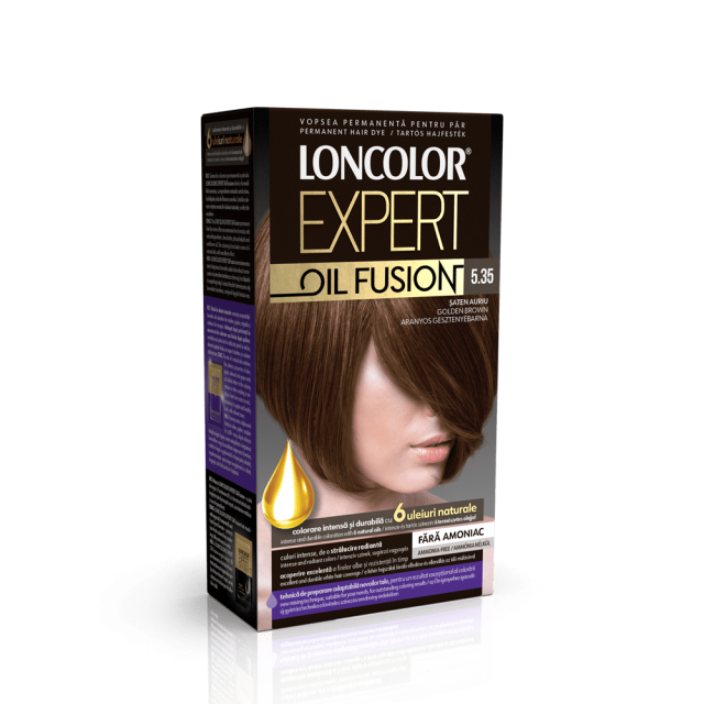 Vopsea Par Loncolor Expert Oil Fusion 5.35 Saten Auriu