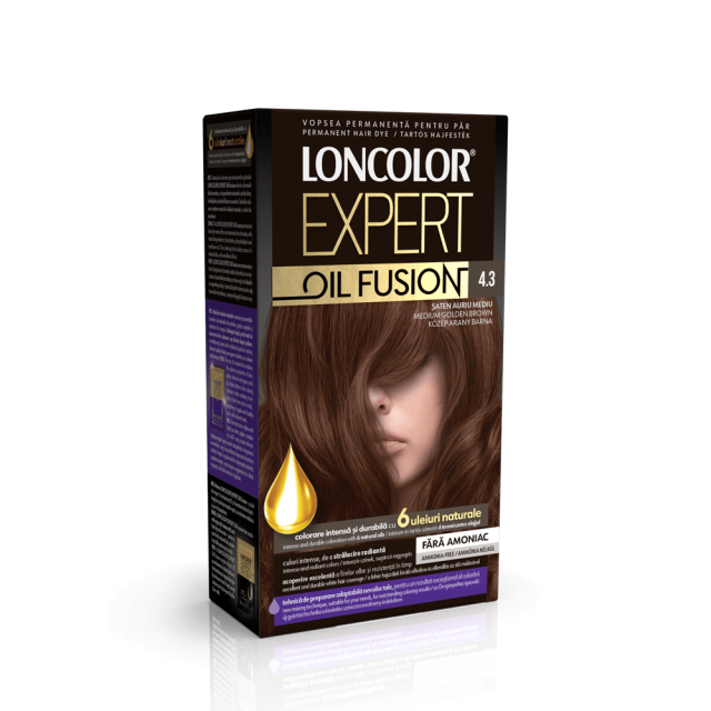 Vopsea Par Loncolor Expert Oil Fusion 4.3 Saten Auriu Mediu