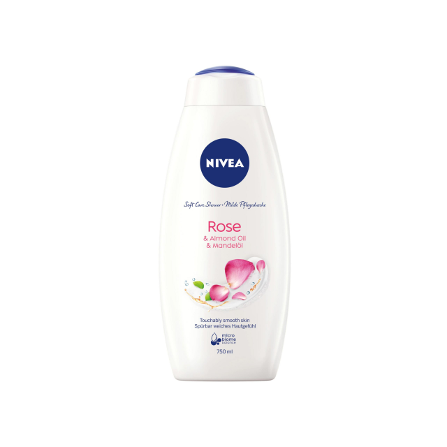 Gel Dus Nivea Rose&Almond Milk 750ml
