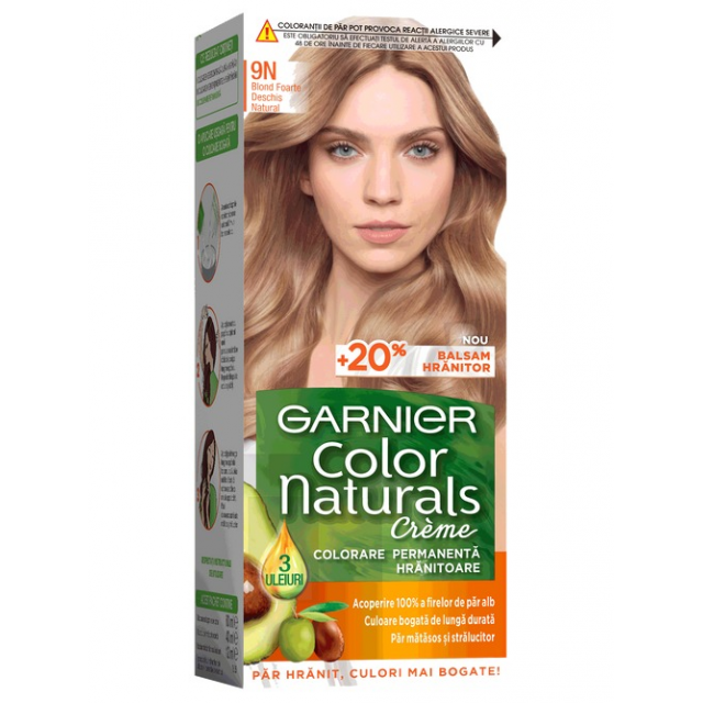 Vopsea Par Garnier Color Naturals 9N Blond Foarte Deschis Natural 110 ml