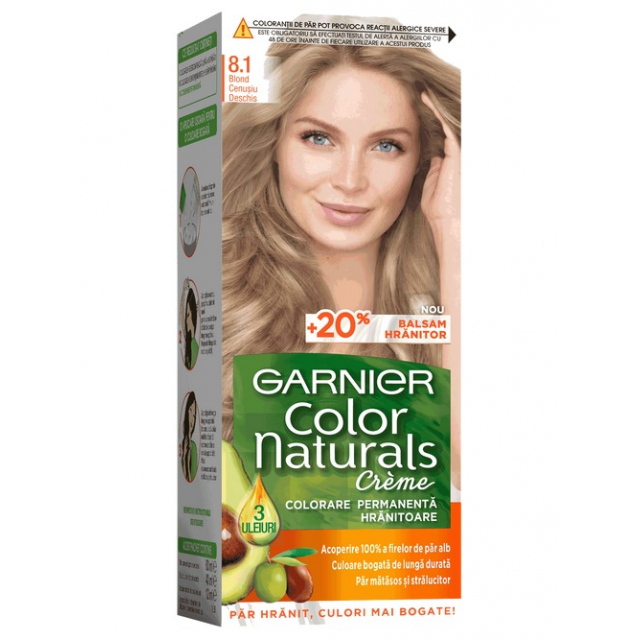 Vopsea Par Garnier Color Naturals 8.1 Blond Cenusiu Deschis 110 ml