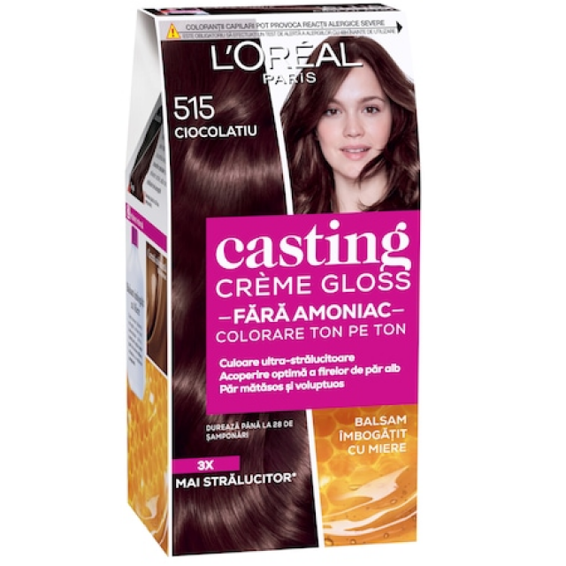 Vopsea Par L'Oréal Casting Creme Gloss 0 Amoniac 515 Ciocolata