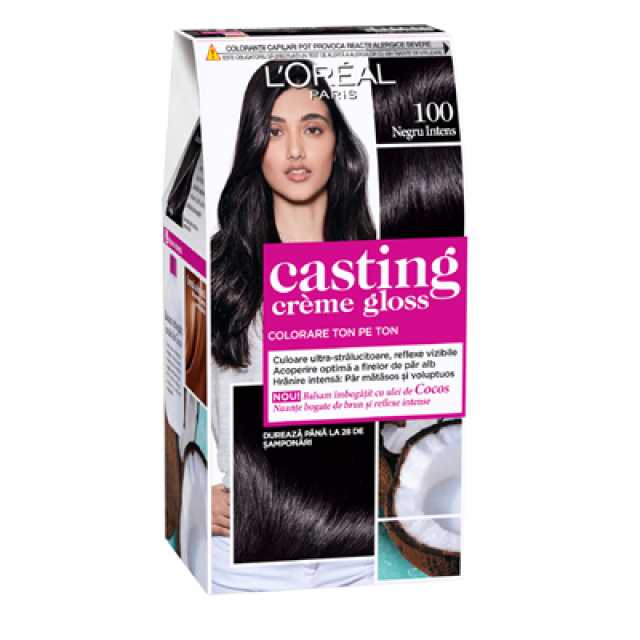 Vopsea Par L'Oréal Casting Creme Gloss 0 Amoniac 100 Negru Intense