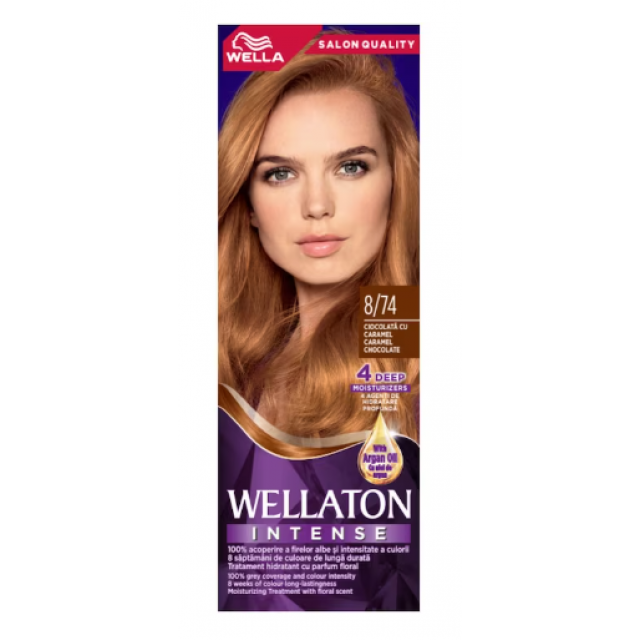 Vopsea Par Wellaton 8.74 Ciocolata Caramel