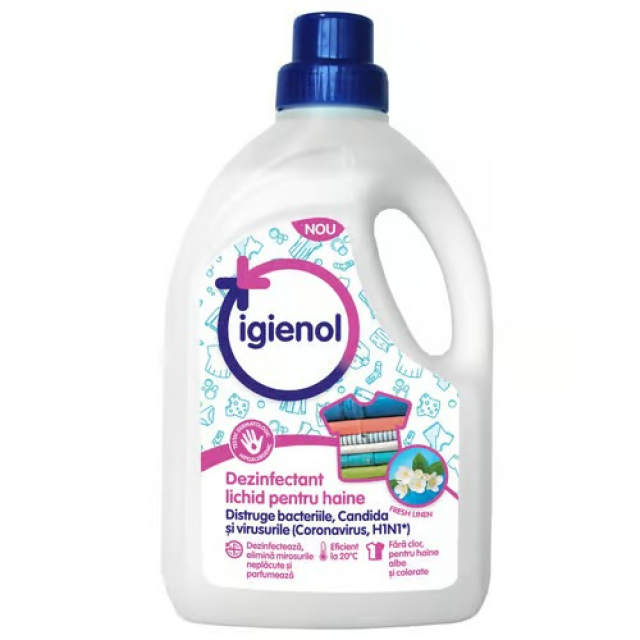Dezinfectant Lichid pentru Haine Igienol Fresh Linen 1.5L Dezinfectant Lichid pentru Haine Igienol Fresh Linen 1.5L