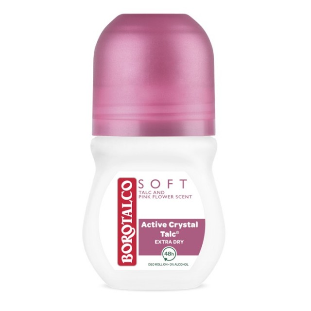 Deodorant roll-on Borotalco Soft Pink Active Crystal 50 ml