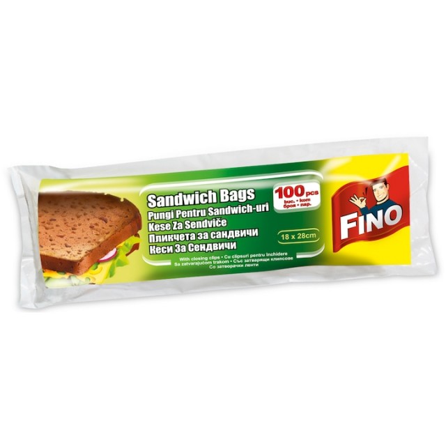 Pungi Fino Sandwich Bags 18x28cm 100 Bucati