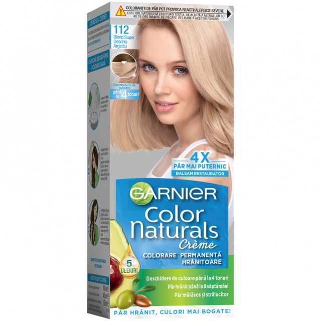 Vopsea Par Garnier Color Naturals 112 Blond Super Deschis Argintiu 112 ml
