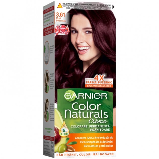 Vopsea Par Garnier Color Naturals 3.61 Deliciuos Blackberry 110 ml