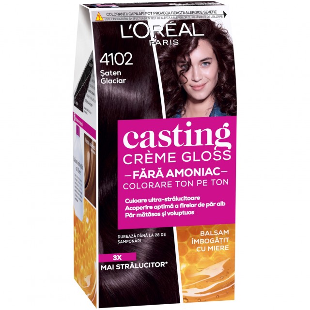 Vopsea Par L'Oréal Casting Creme Gloss 0 Amoniac 4102 Saten Glaciar