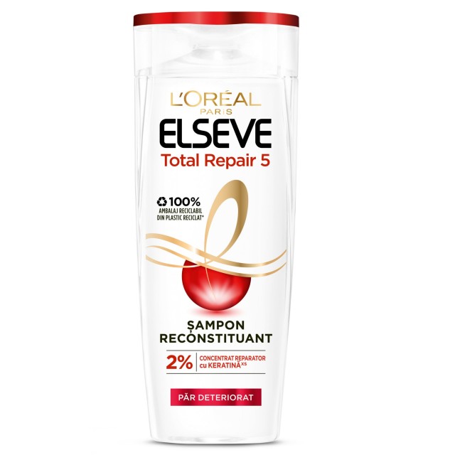 Sampon L'Oreal Paris Elseve Total Repair 5 pentru par deteriorat, 250 ml