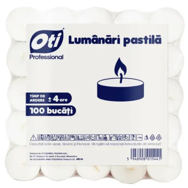 Lumanari Oti tip Pastila Parafina 100 bucati