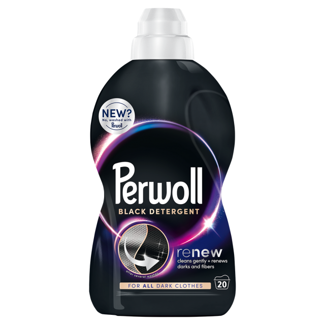 Detergent lichid pentru rufe Perwoll Renew Black, 1L 20 spalari