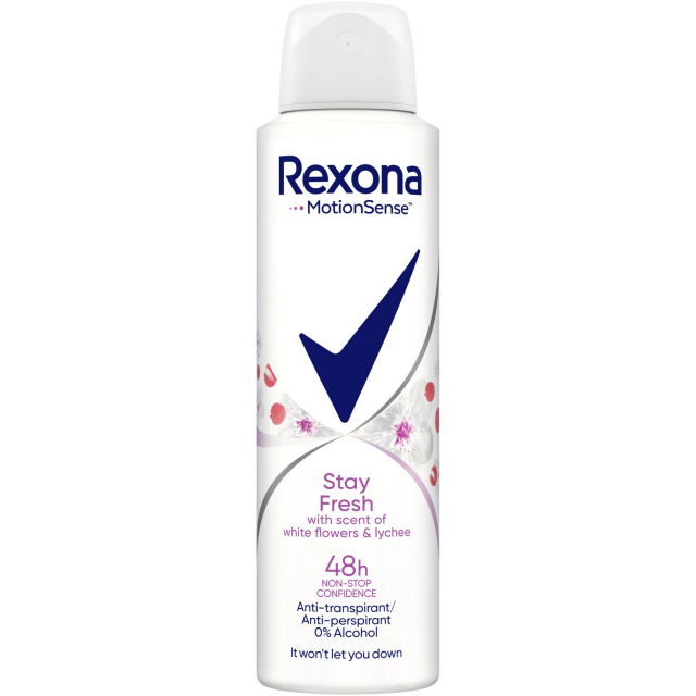 Deodorant Rexona White Flowers&Lychee, 150 ml