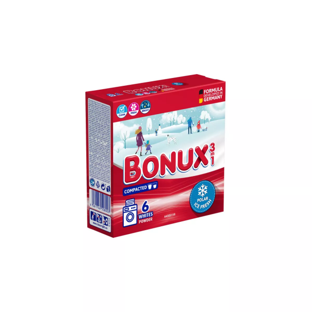 Detergent pudra automat Bonux 3in1 Polar Ice Fresh 390 g