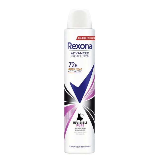 Deodorant spray Rexona Invisible Pure 72h