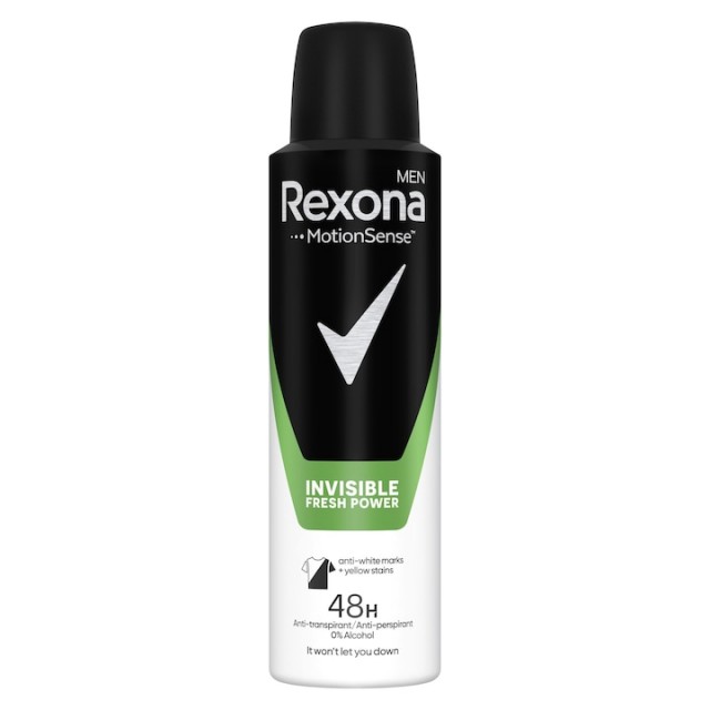 Deodorant spray Rexona Men Invisible Fresh Power, 150 ml