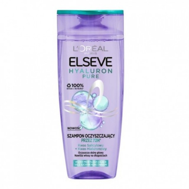 Sampon pentru par Elseve Hyaluron Pure, 400 ml
