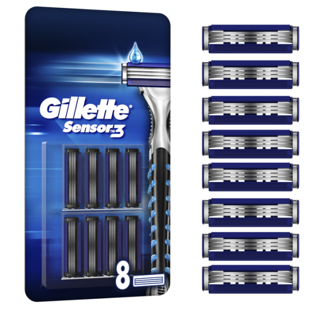 Rezerve aparat de ras Gillette Sensor 3 8 bucati