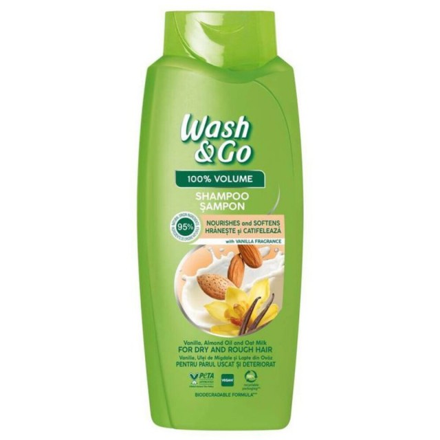 Sampon Par Wash&go Vanilla & Almond Oil 675 ml