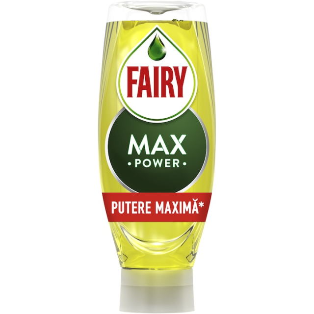 Detergent de vase Fairy MaxPower Lemon, 545 ml