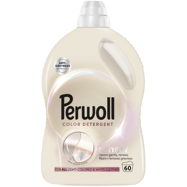 Detergent lichid pentru rufe Perwoll Light Colors, 60 spalari, 3000 ml
