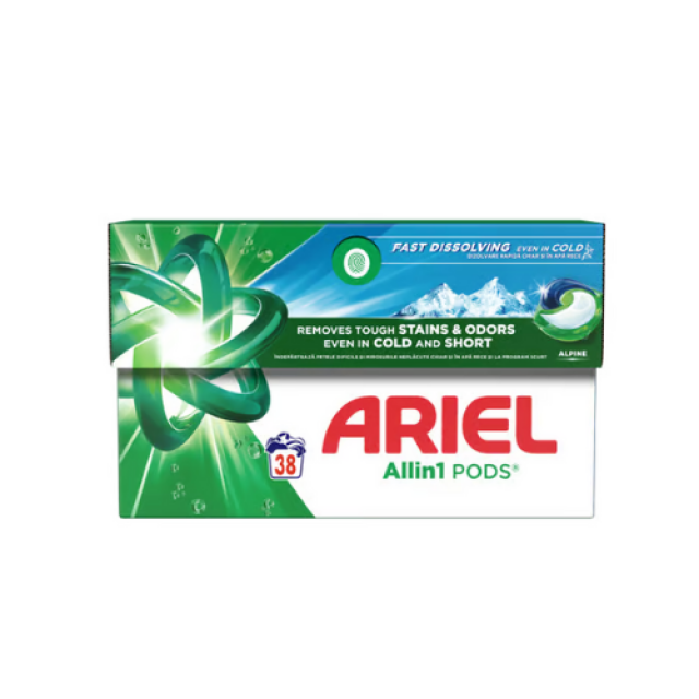 Detergent Capsule Ariel Alpine 38 bucati