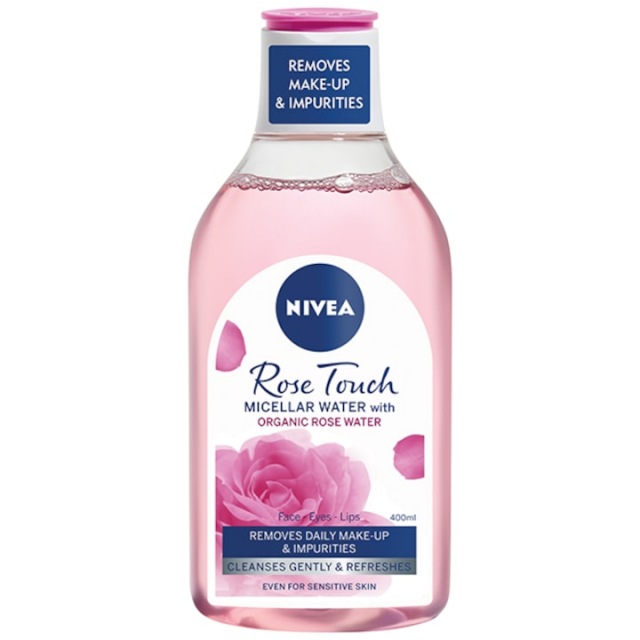 Apa micelara Nivea Rose Touch cu apa organica de trandafiri, 400 ml