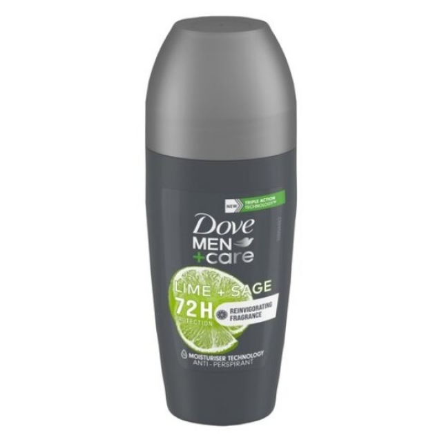 Deodorant Roll On  Dove Men Care Lime&Sage 72h 50 ml