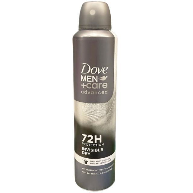 Deodorant spray Dove Men+Care Advanced Invisible Dry 250 ml