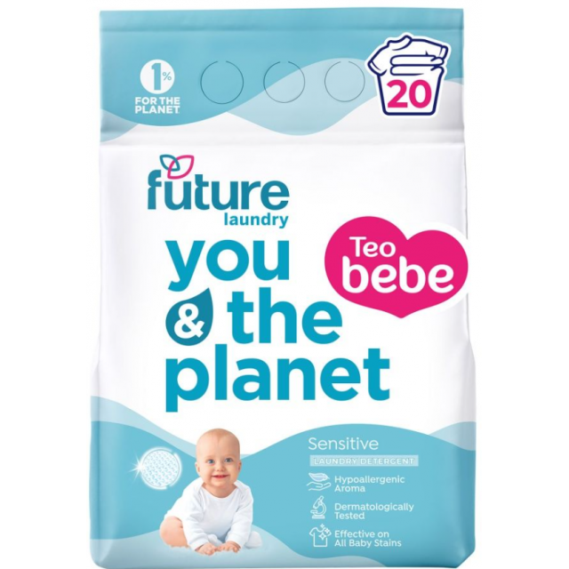 Detergent Pudra Future Teo Bebe 1.5kg Sensitive 20spalari