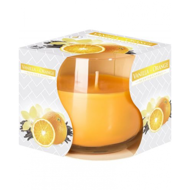 Lumanare Parfumata Pahar Vanilie-Orange